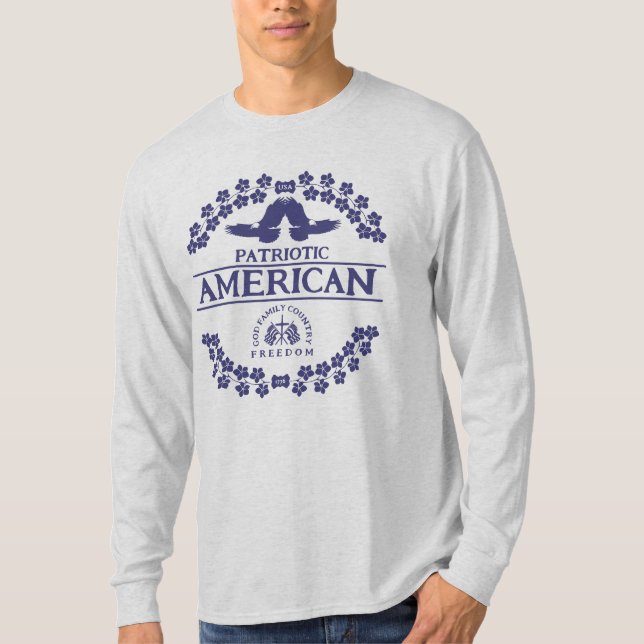 CAMISETA PATRIOT AMERICANO | EUA 1776 | LIBERDADE (Frente)