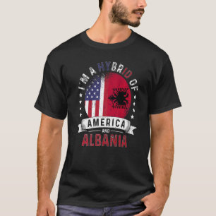 Camiseta Patriot dos EUA Albânia Bandeira Albanesa American
