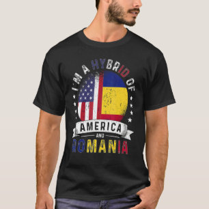 Camiseta Patriot dos EUA Romênia Bandeira Americana Cultivo