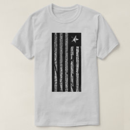 CAMISETA PATRIOT FLAG PRETO E BRANCO