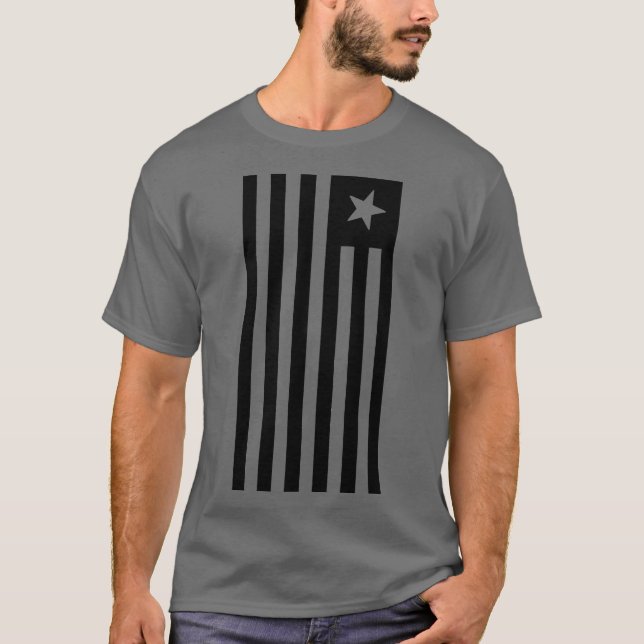 CAMISETA PATRIOT FLAG PRETO E BRANCO (Frente)