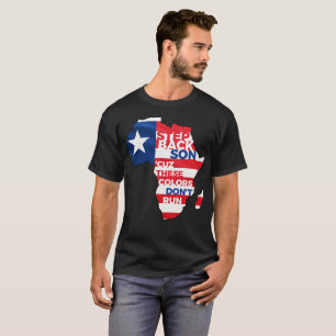 CAMISETA PATRIOT FLAG VERMELHO BRANCO E AZUL