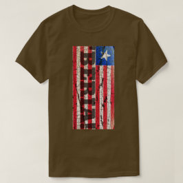 CAMISETA PATRIOT FLAG VERMELHO BRANCO E AZUL