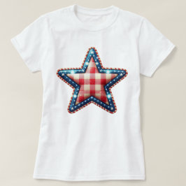 Camiseta Patriot Gingham Art