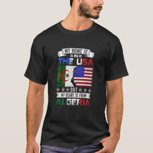 Camiseta Patriot Heart da Argélia Americana é da Argélia Fl