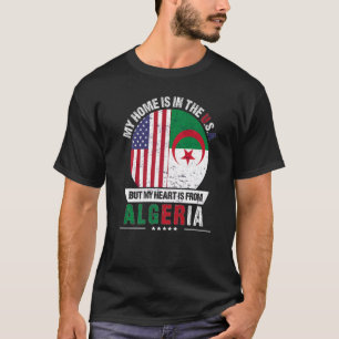 Camiseta Patriot Heart Da Argélia Americana É Da Argélia Gr