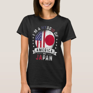 Camiseta Patriot Japão Sinalizador Americano Crescido Japon