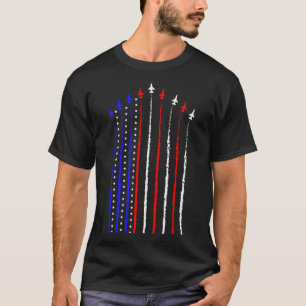 Camiseta Patriot Julho 4º Voo Jets Avião Usa Flag Ki