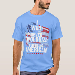 Camiseta Patriot Never Apologize 