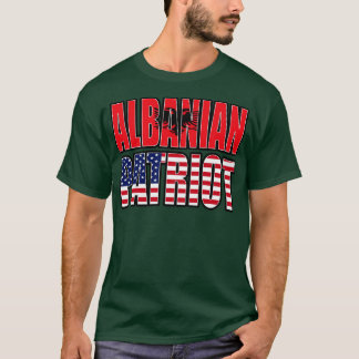 Camiseta Patriot Pride Heritage, Patriota Americano Albanês