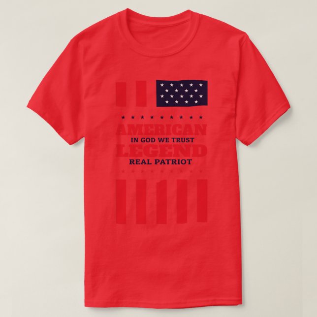 Camiseta Patriot Real Americano (Frente do Design)