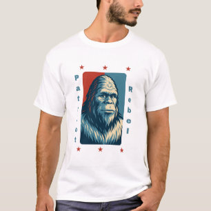 Camiseta Patriot Rebel: Bigfoot para Presidente
