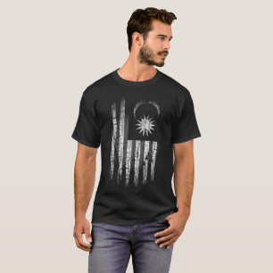 CAMISETA PATRIOT TIGER FLAG VERMELHO E BRANCO VERMELHO E AZ
