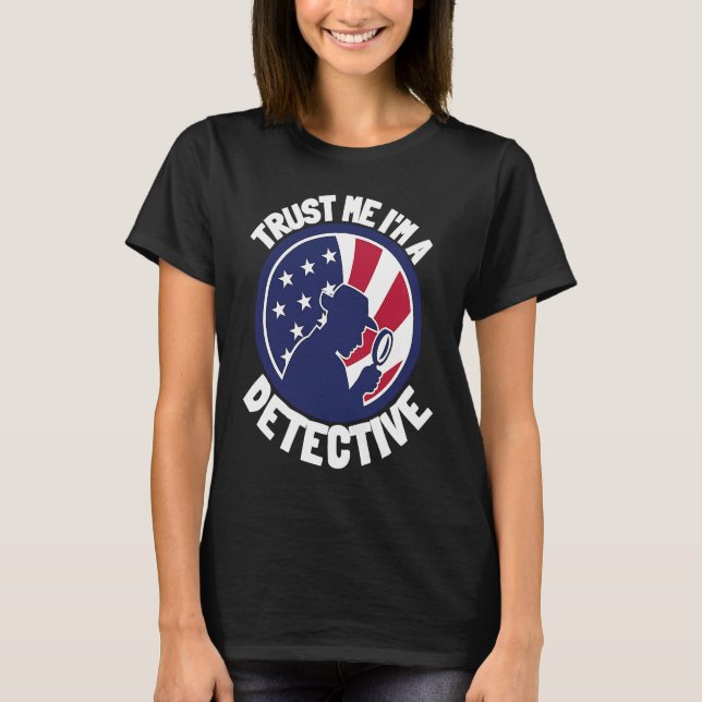 Camiseta Patriot USA Detective Spy And Private Investigator (Frente)