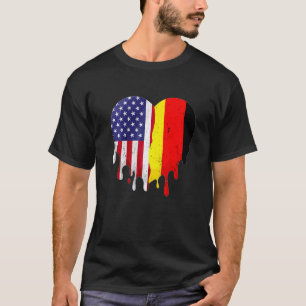 Camiseta Patriota Alemão Americano Cultivo Terreno Derreter