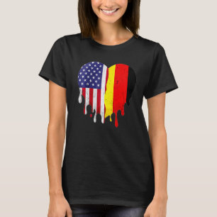 Camiseta Patriota Alemão Americano Cultivo Terreno Derreter