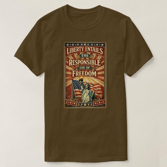Camiseta Patriota Americana (4) (Frente do Design)