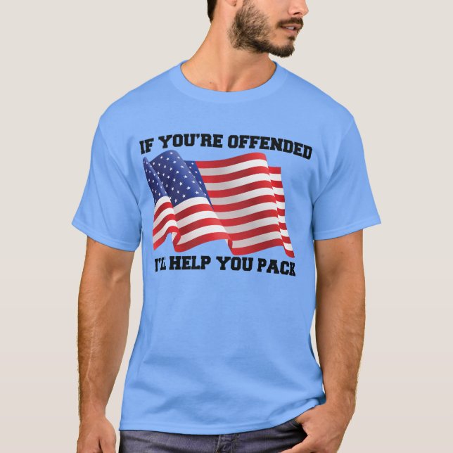 Camiseta patriota americano (Frente)