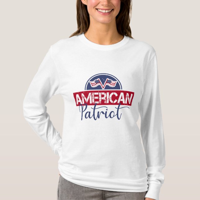 Camiseta Patriota Americano (Frente)