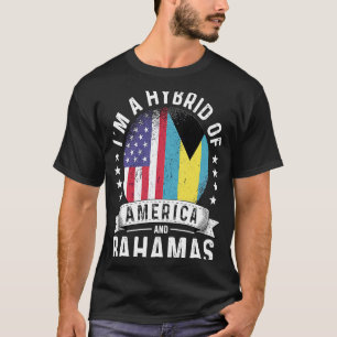 Camiseta Patriota Americano Bahamian Cultivado Sinalizador 