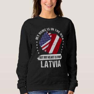 Camiseta Patriota Americano Bandeira Letônia Raiz Americano