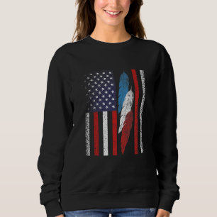 Camiseta Patriota Americano do Orgulho Nativo 4 De Julho Do