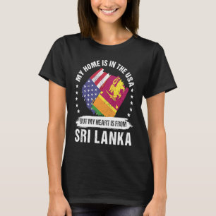 Camiseta Patriota Americano do Sri Lanka cresceu Orgulhoso