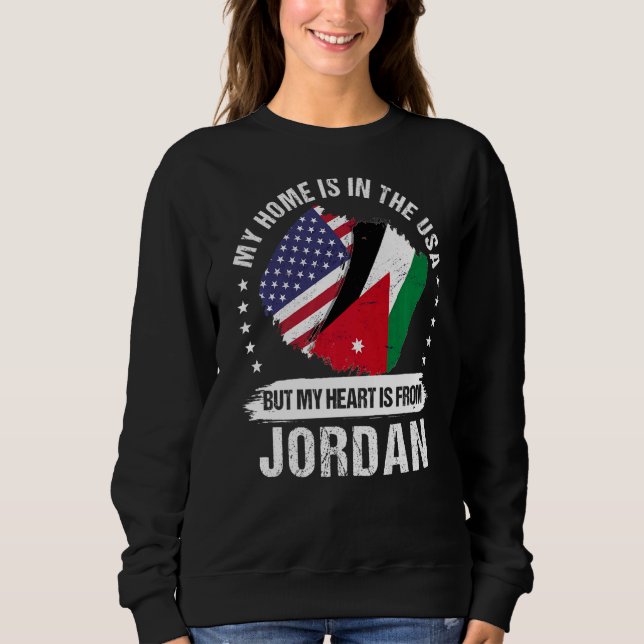 Camiseta Patriota Americano Jordânia Bandeira Americana Ro  (Frente)