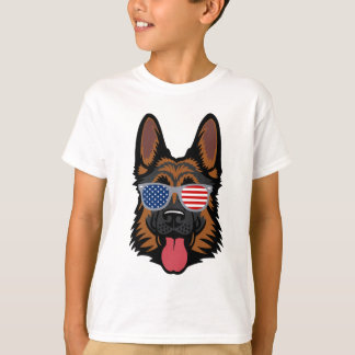 Camiseta Patriota Americano Legal german shepherd - Criança