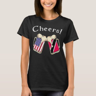 Camiseta Patriota Americano Trinidadiano Cultivou Camponese