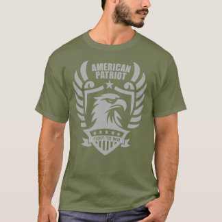 Camiseta Patriota Americano - Verde Combate