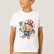 Patriota Cachorrinho EUA Dia da Independência