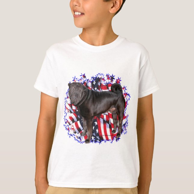 Camiseta Patriota Chinês Shar-Pei (Frente)