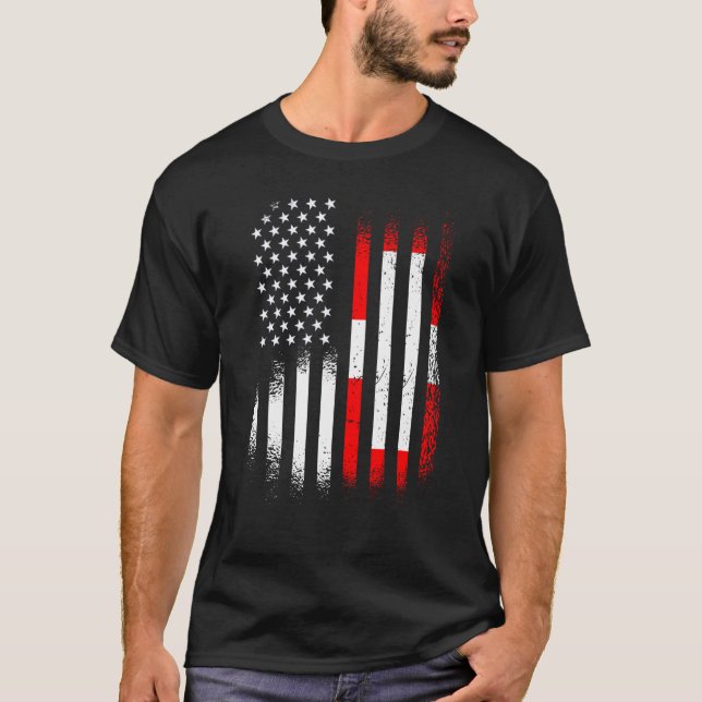 Camiseta Patriota da Suiça do Patrimônio Americano Suíço (Frente)
