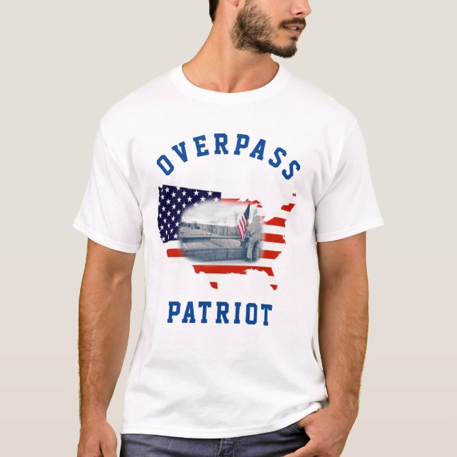 Camiseta Patriota de Sobreposição - 1 tee (Frente)