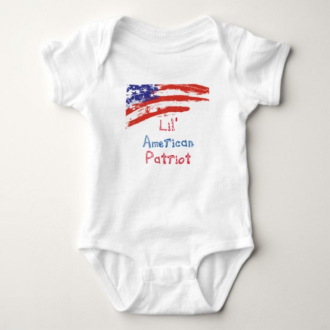 Camiseta Patriota do americano de Lil (Frente)