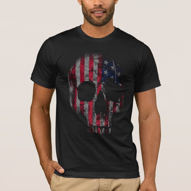 Camiseta Patriota do crânio (Frente)