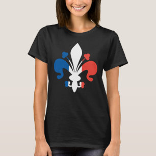 Camiseta Patriota do francês do dia de Bastille da flor de