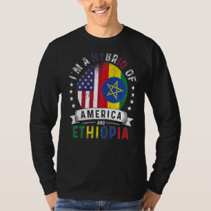 Camiseta Patriota dos EUA Etiópia Bandeira Americana Cresce