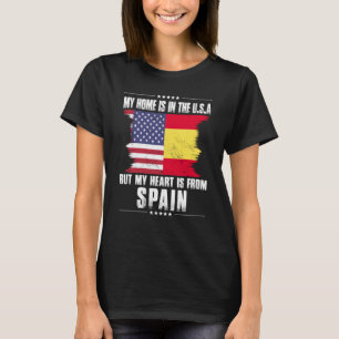 Camiseta Patriota Hispano-Americano Cultivado Orgulhoso Cor