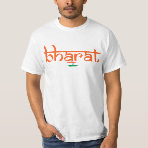 Camiseta Patriota Indiano Bharat, Camisa da Bandei