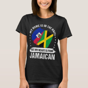 Camiseta Patriota jamaicano no Haiti Bandeira das Raízes j