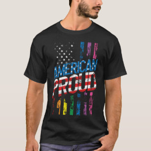 Camiseta Patriota LGBT Patriota Gay Lésbica do Orgulho Amer