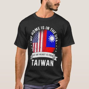 Camiseta Patriota taiwanês americano cresceu orgulhosamente