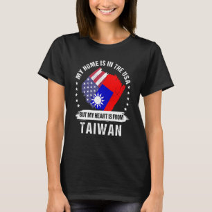 Camiseta Patriota taiwanês americano crescido Orgulhoso Meu