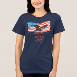 Camiseta Patriotas lembraram azul-marinho sólido