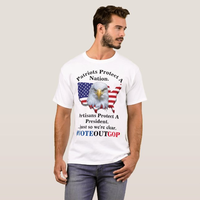 Camiseta Patriotas Protegem Uma Nação......Partisans Protec (Frente Completa)