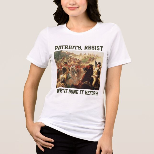Camiseta Patriotas resistem a ataques à democracia (Frente)
