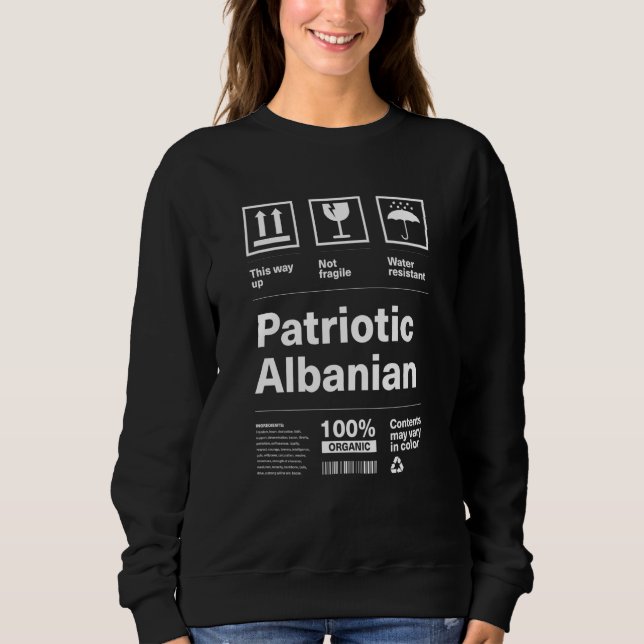 Camiseta Patriotic Albanian Patriotism Albania Country Prid (Frente)