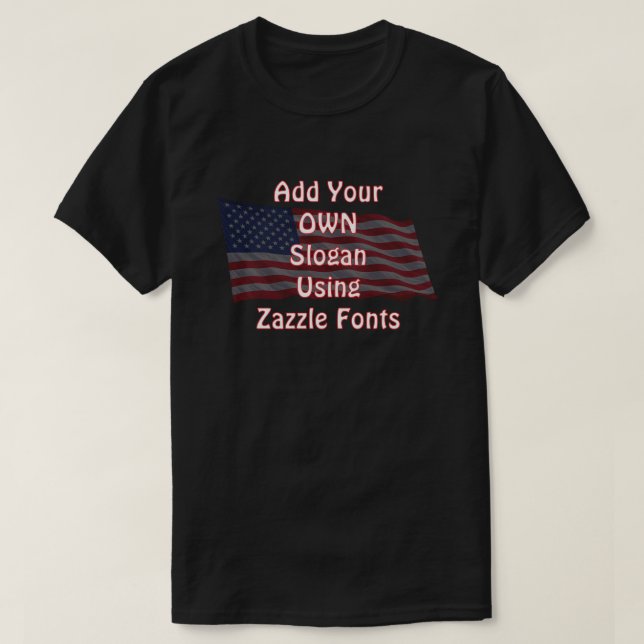 Camiseta Patriotic American (2b) (Frente do Design)